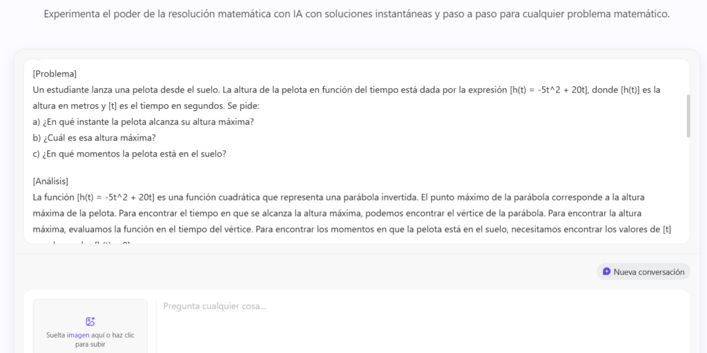 Resolver problemas matemáticos ecuaciones cuadráticas, aprender a razonar cada paso, uso de herramientas AI como guía. BuscaCR